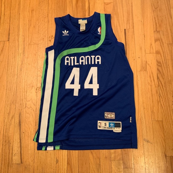 pistol pete atlanta hawks jersey
